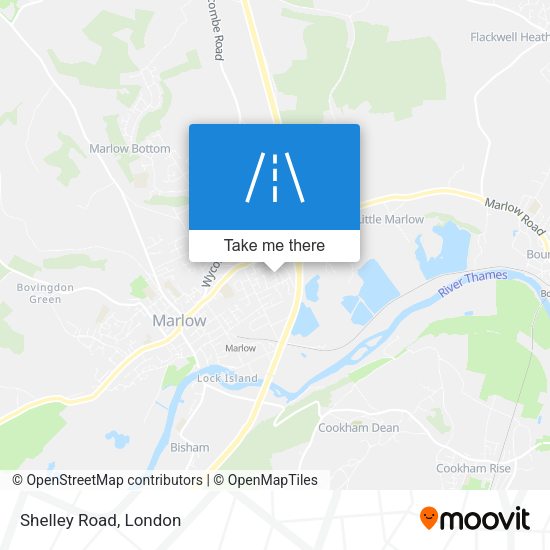 Shelley Road map