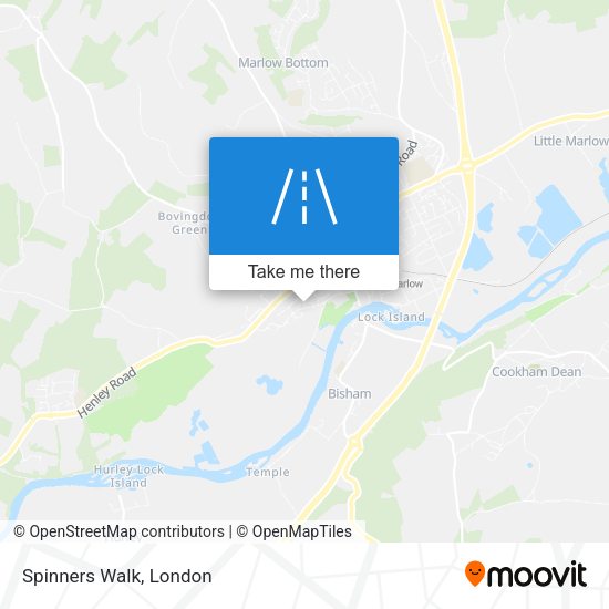 Spinners Walk map