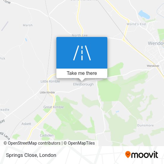 Springs Close map