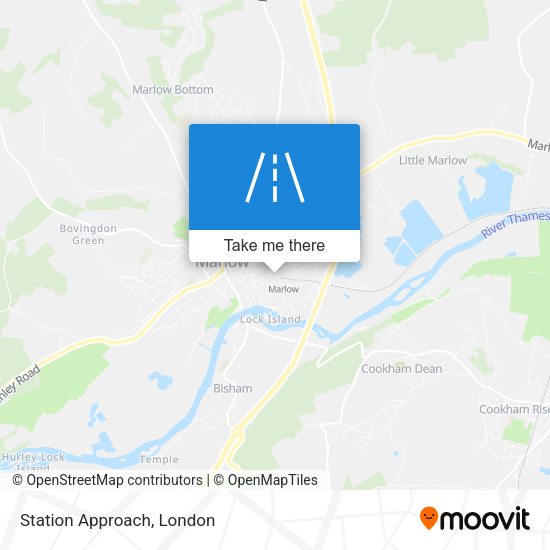 Station Approach map