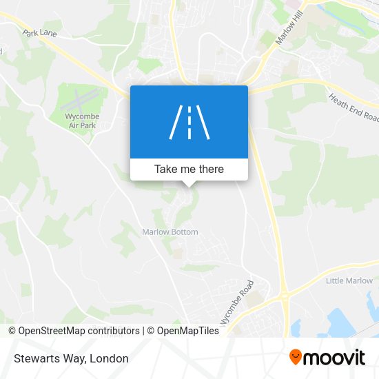 Stewarts Way map