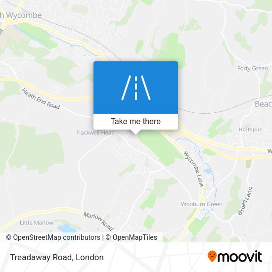 Treadaway Road map