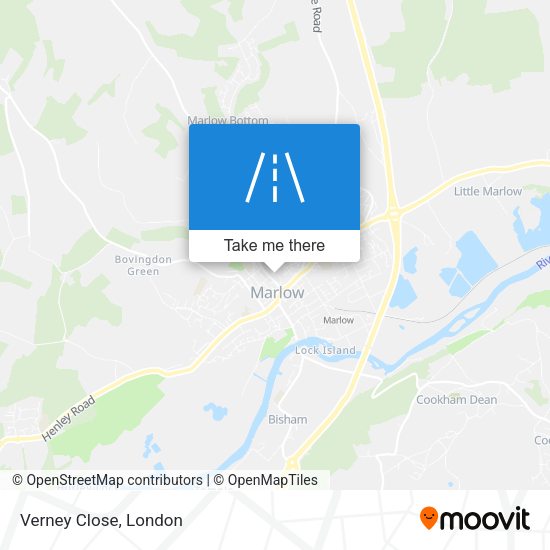 Verney Close map