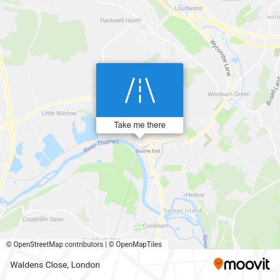 Waldens Close map