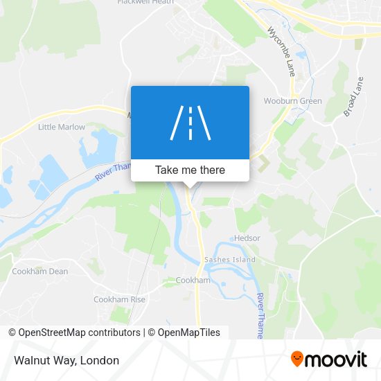 Walnut Way map