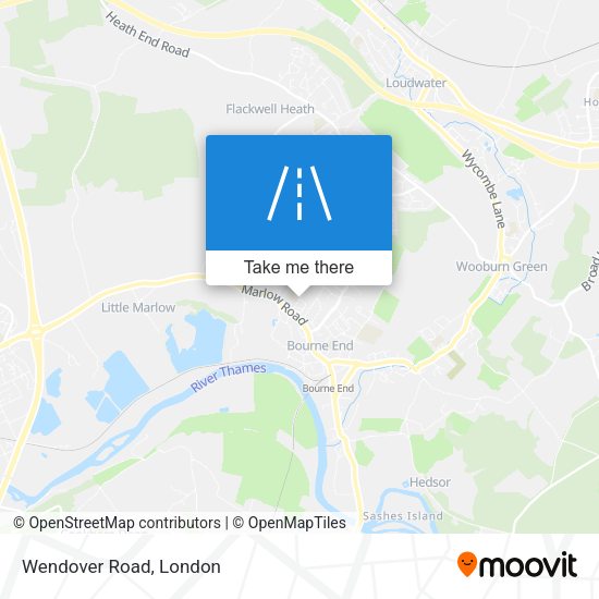 Wendover Road map