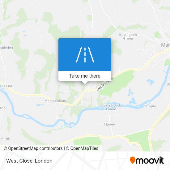West Close map