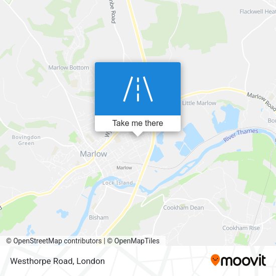 Westhorpe Road map