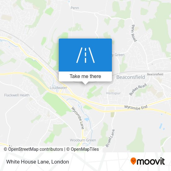 White House Lane map