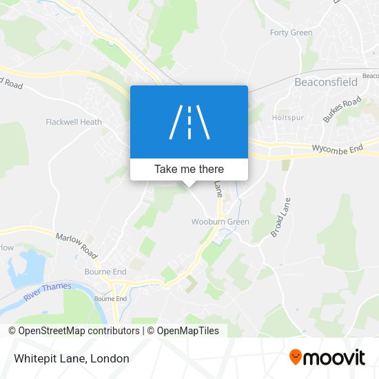 Whitepit Lane map