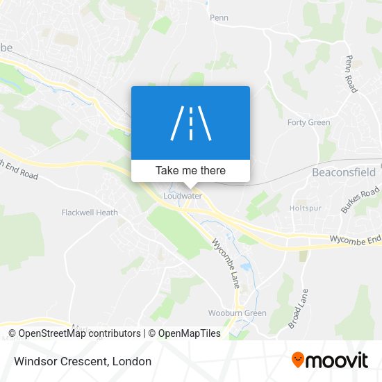 Windsor Crescent map