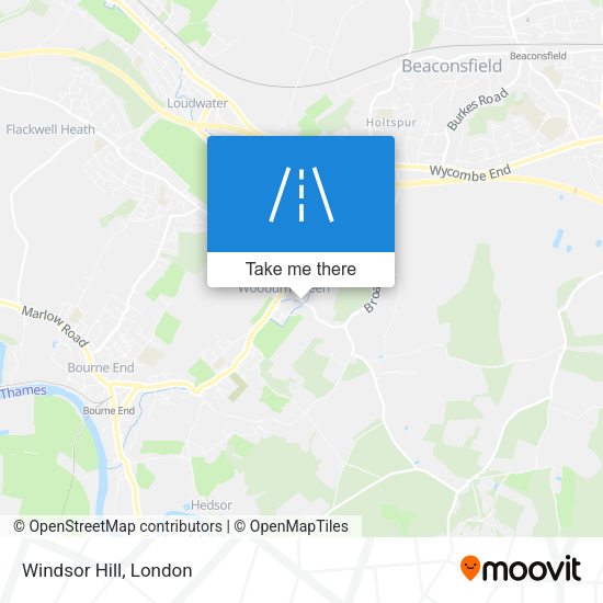 Windsor Hill map