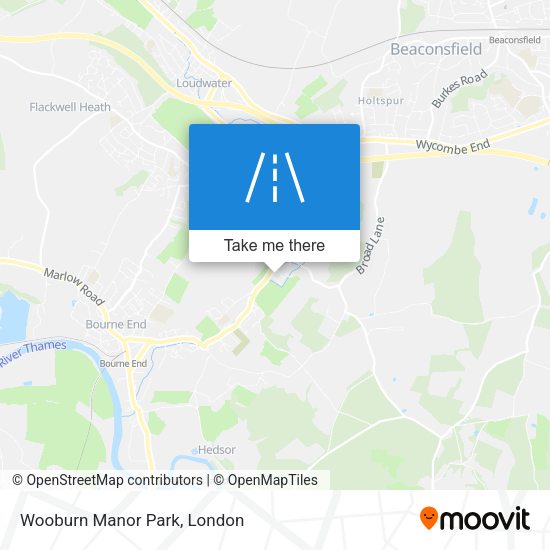 Wooburn Manor Park map