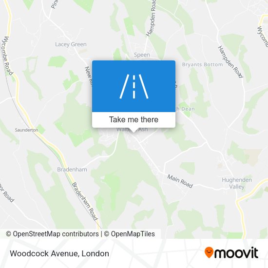 Woodcock Avenue map