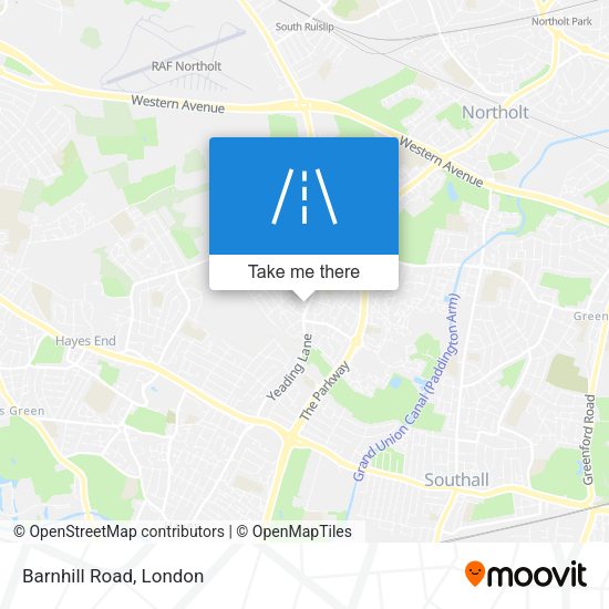 Barnhill Road map