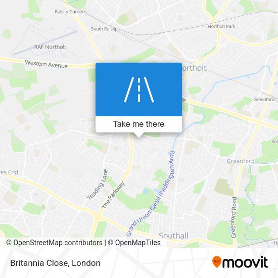 Britannia Close map