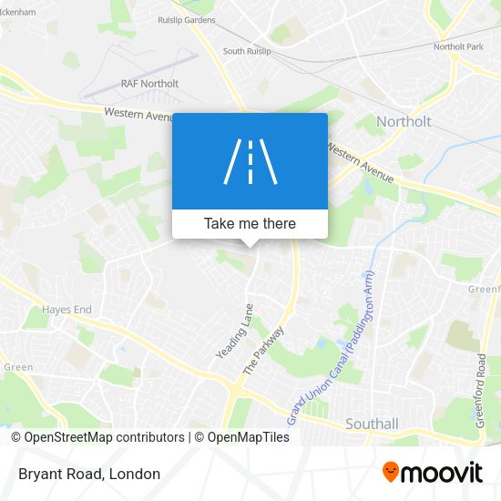 Bryant Road map