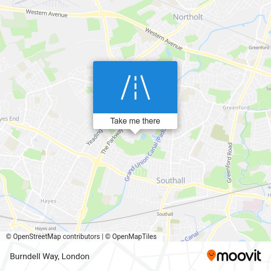 Burndell Way map
