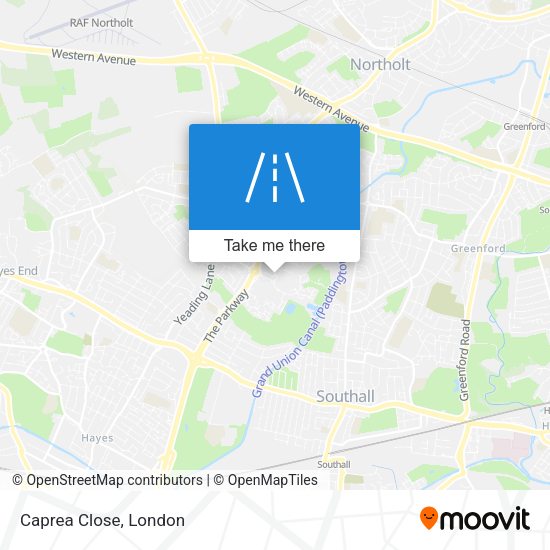 Caprea Close map
