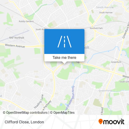 Clifford Close map