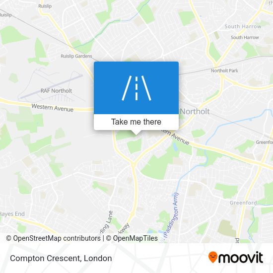 Compton Crescent map