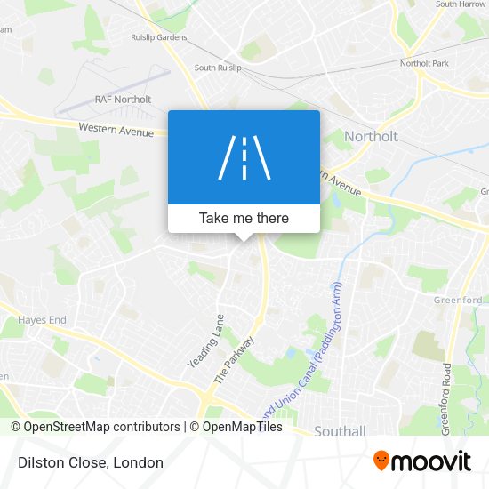 Dilston Close map