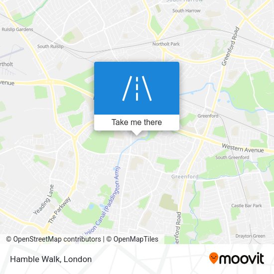 Hamble Walk map