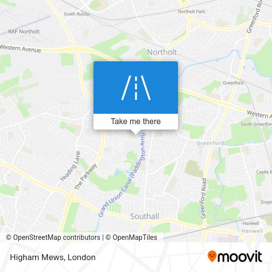 Higham Mews map
