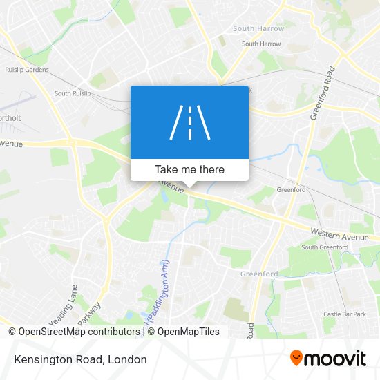 Kensington Road map
