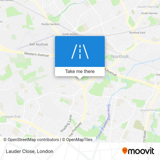 Lauder Close map