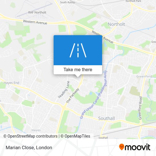 Marian Close map
