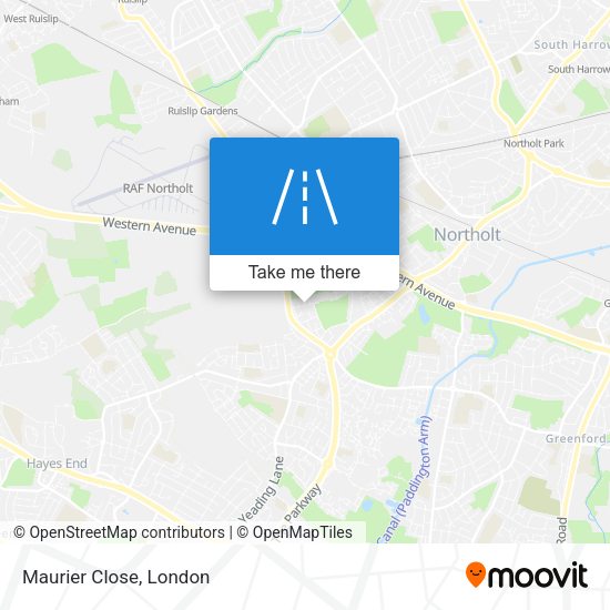 Maurier Close map