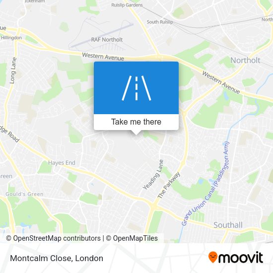 Montcalm Close map