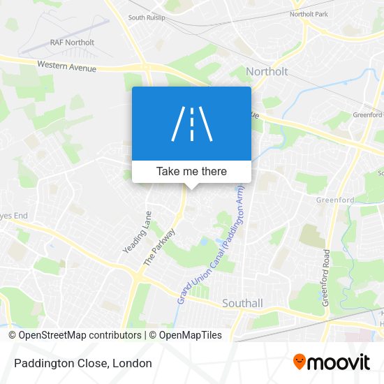 Paddington Close map
