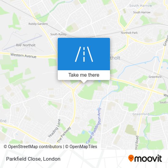 Parkfield Close map