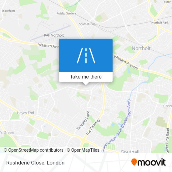 Rushdene Close map