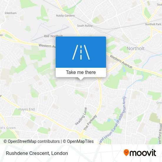 Rushdene Crescent map