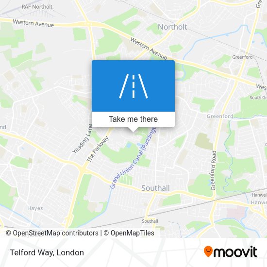 Telford Way map