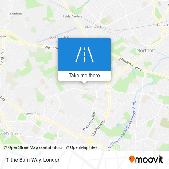 Tithe Barn Way map