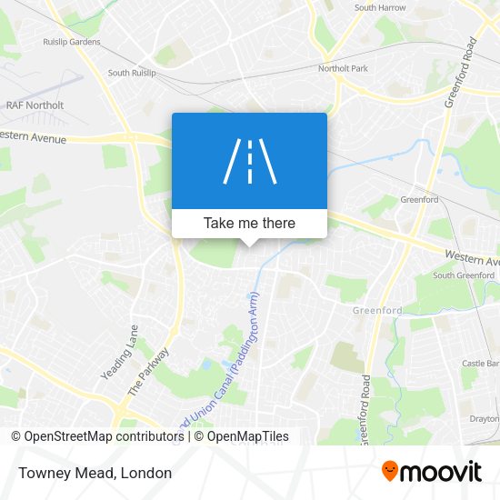 Towney Mead map
