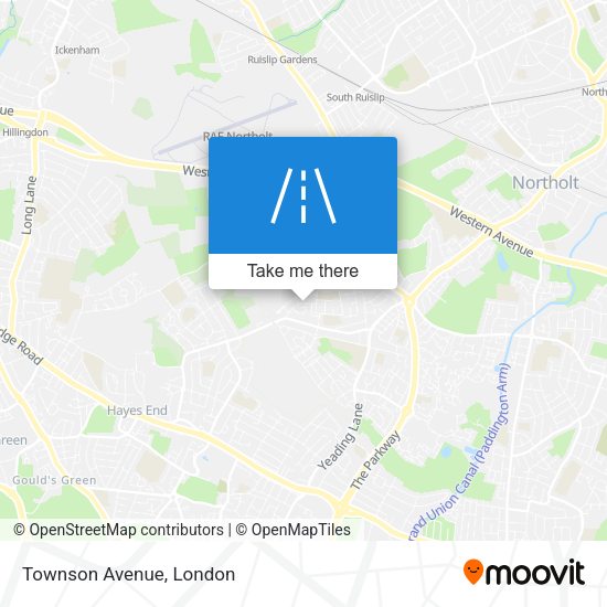 Townson Avenue map