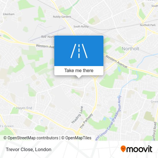Trevor Close map