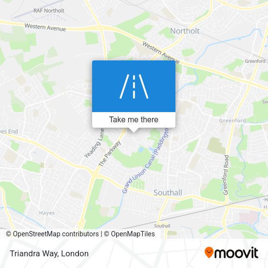 Triandra Way map