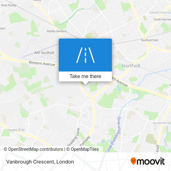 Vanbrough Crescent map