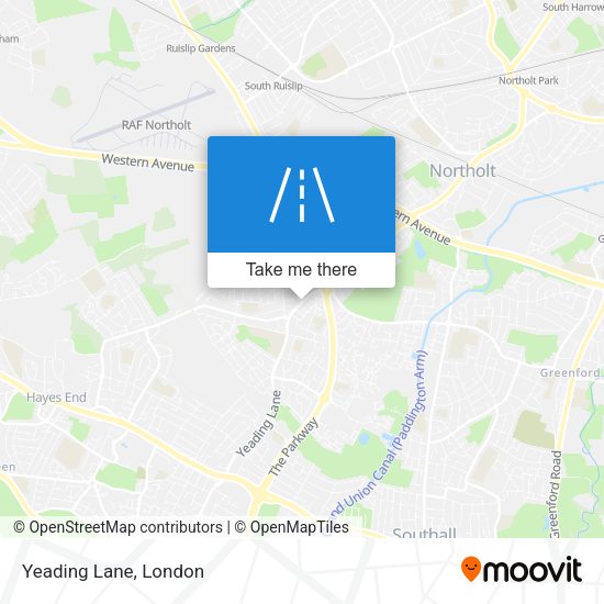 Yeading Lane map