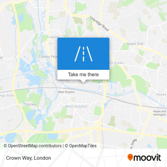 Crown Way map