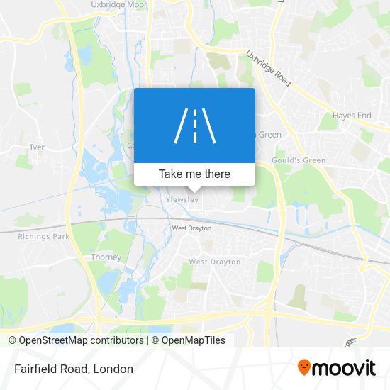 Fairfield Road map