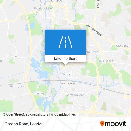 Gordon Road map