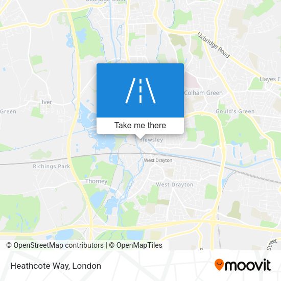 Heathcote Way map