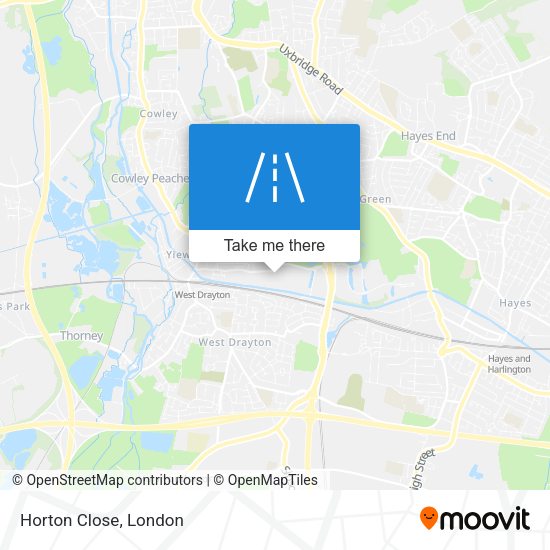 Horton Close map